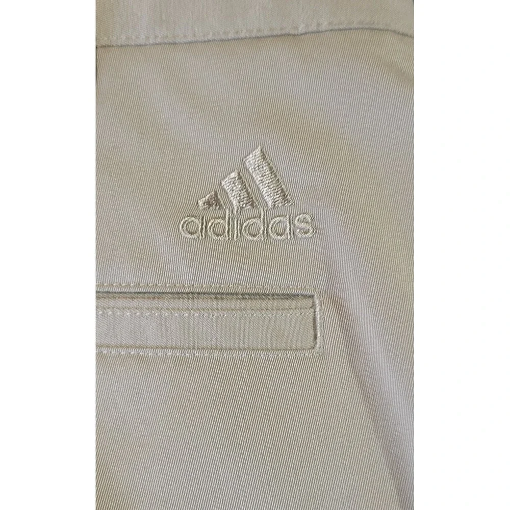 Adidas Mens 34x30 Beige Straight Leg‎ Performance Tech Golf Chino Pants Euc